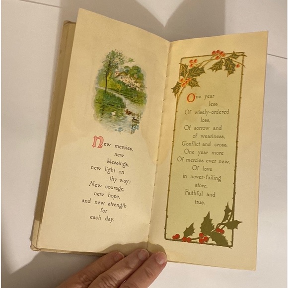 “New Year Cheer” Antique 1910 Poetry Book - Picture 5 of 12